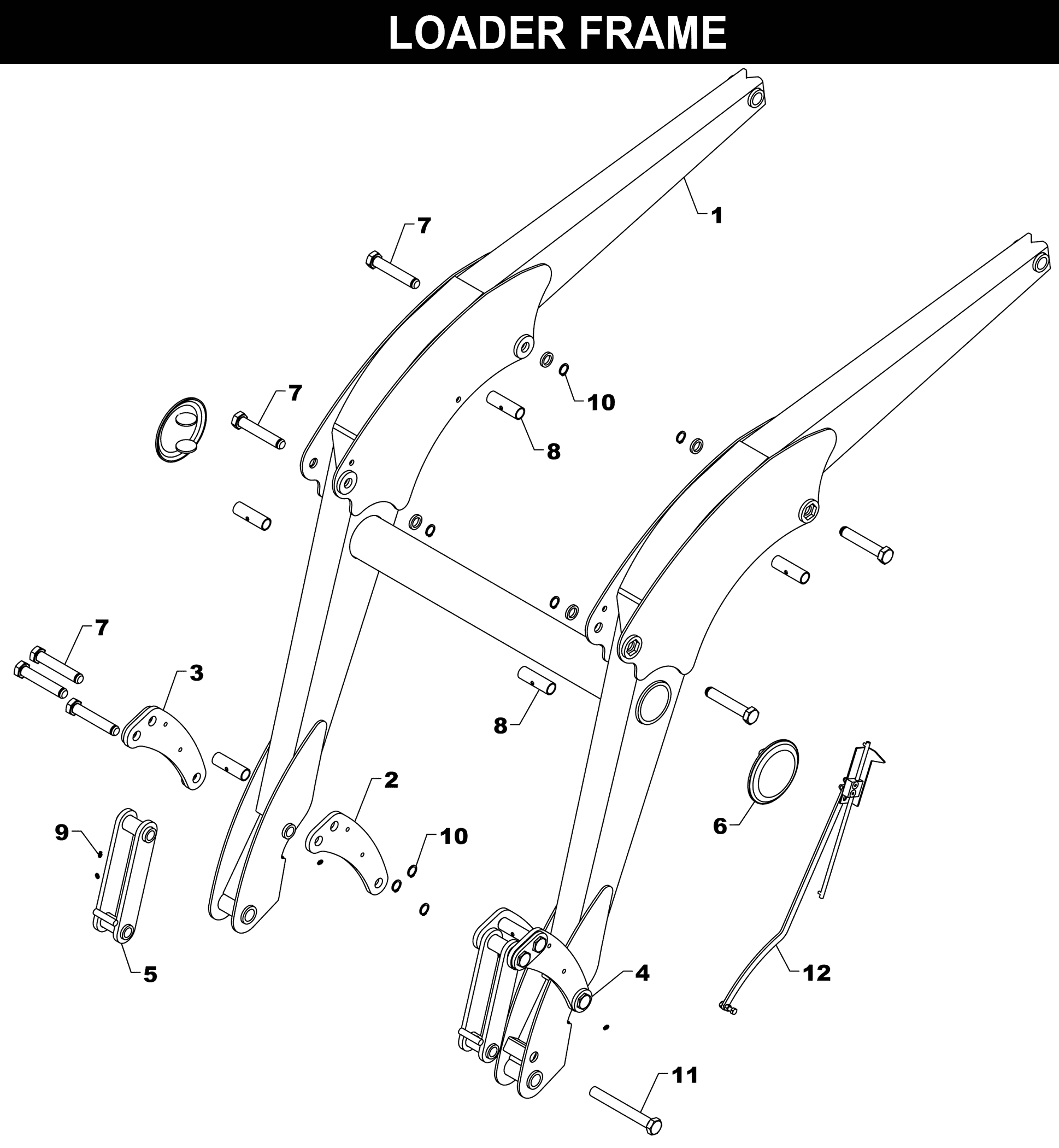 420L-440L FRAME exploded diagram
