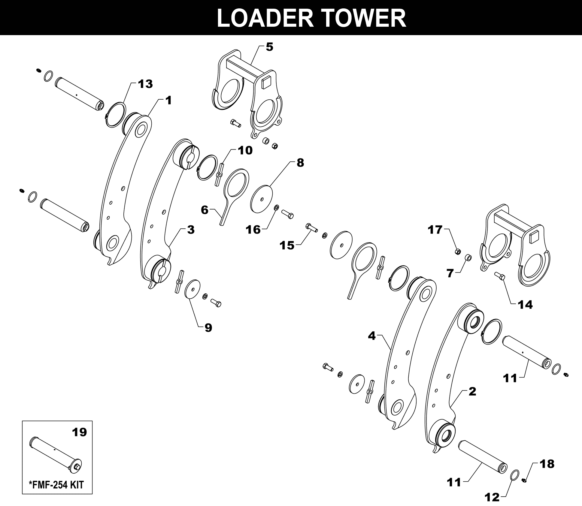 420L-440L TOWER exploded diagram