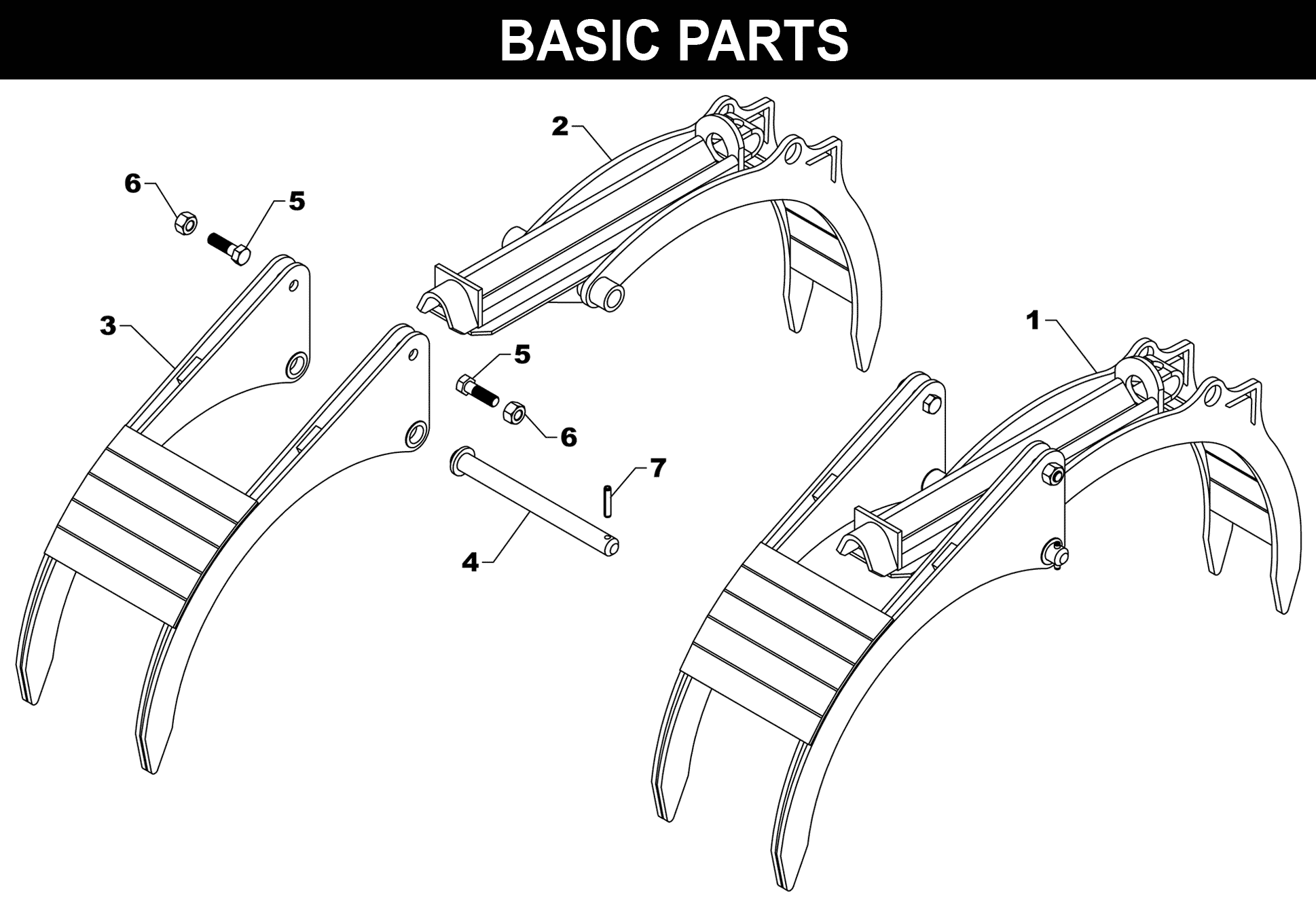 BC-5000 Brush Crusher exploded diagram