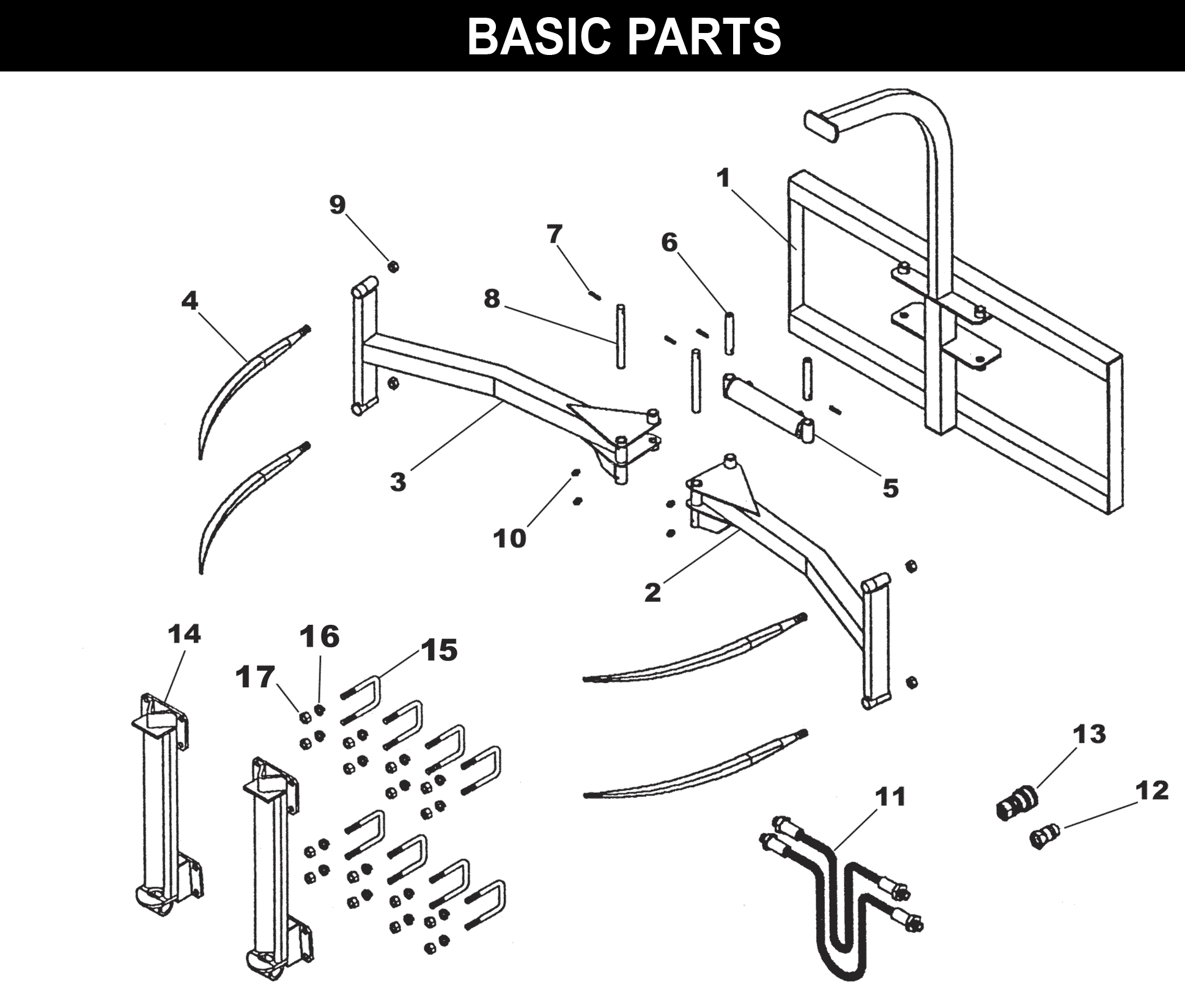 BG-34 BALE GRAB exploded diagram