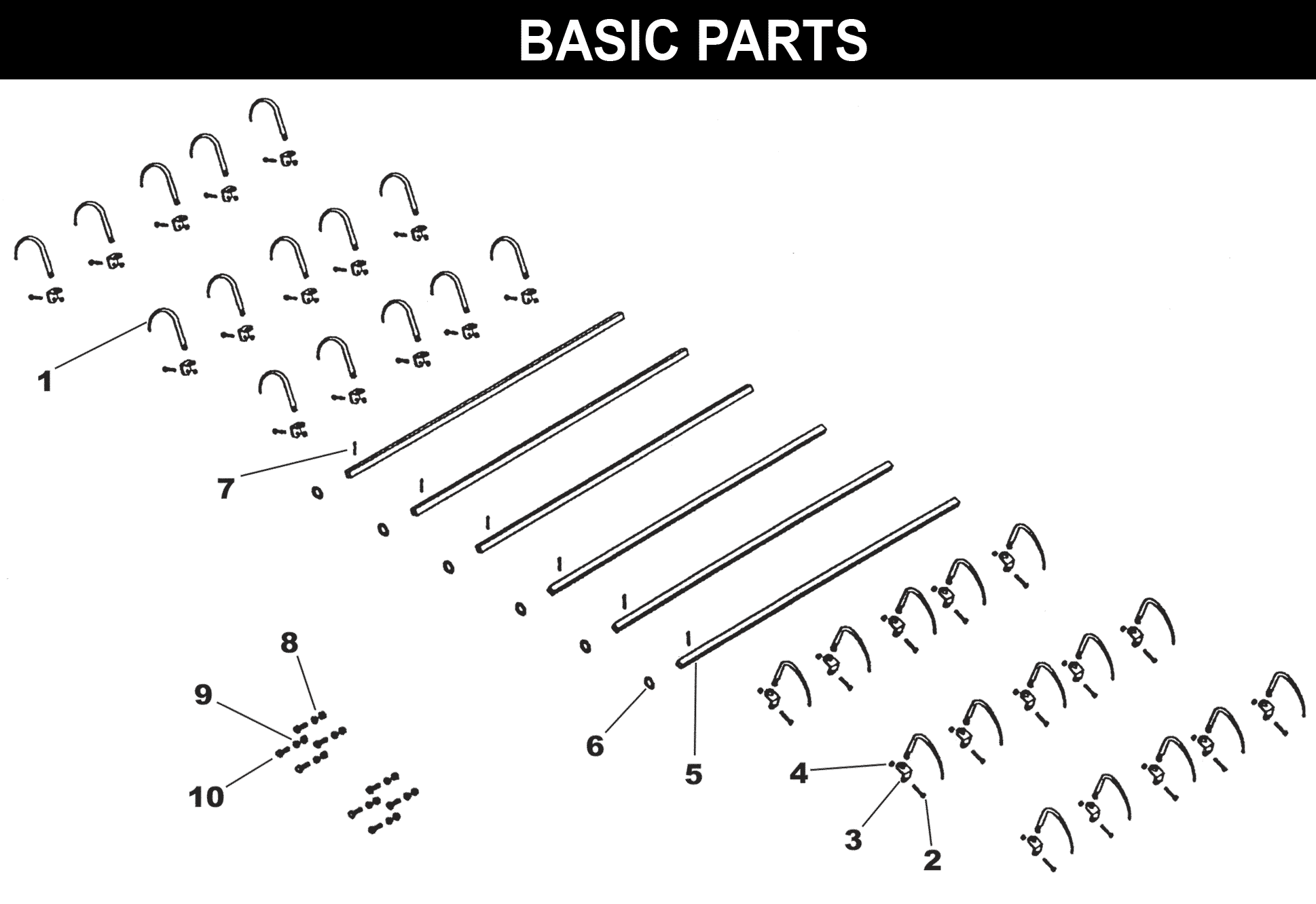 BH-15 Teeth exploded diagram