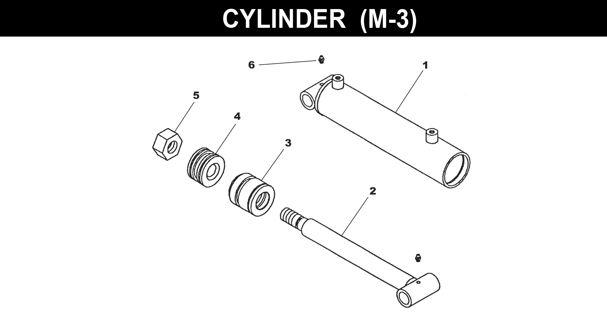 Cylinder - M-3 exploded diagram
