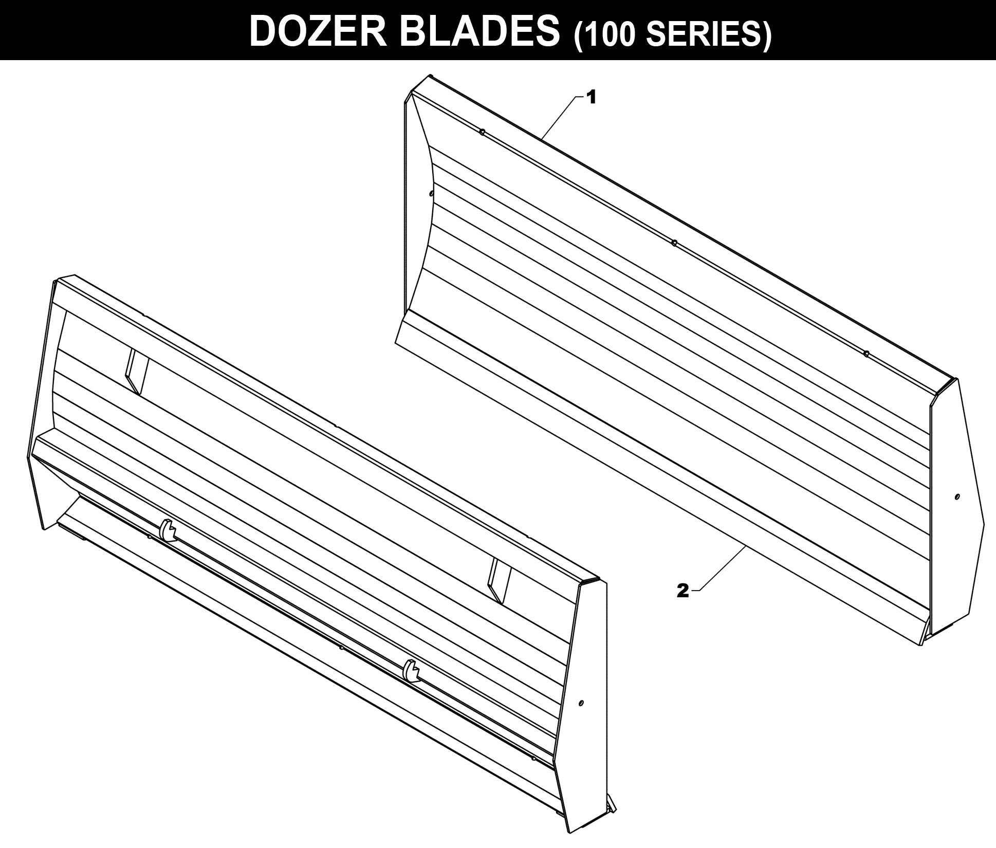 Dozer Blade - 100 Series exploded diagram