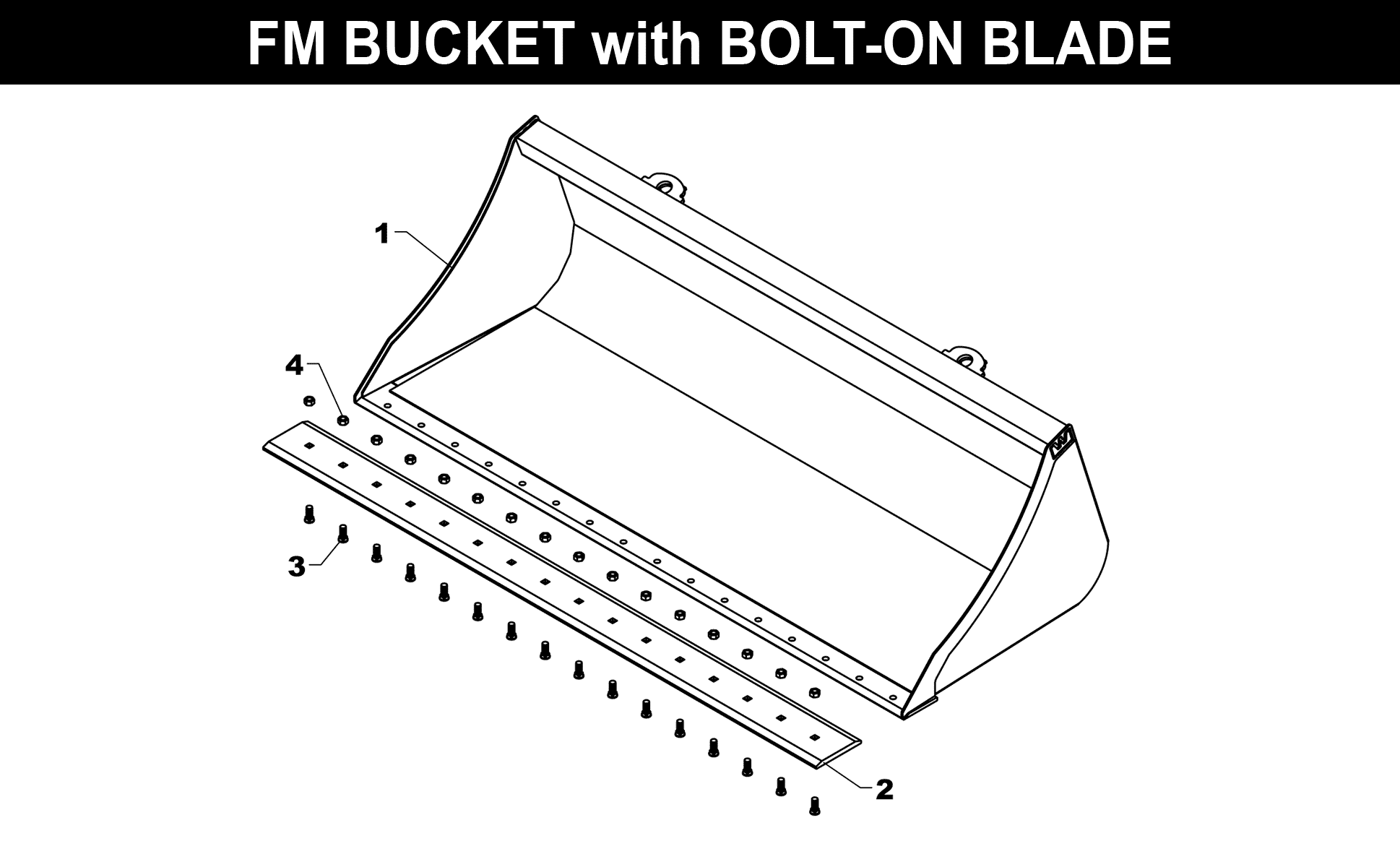 FM-580 / 585 BUCKETS exploded diagram
