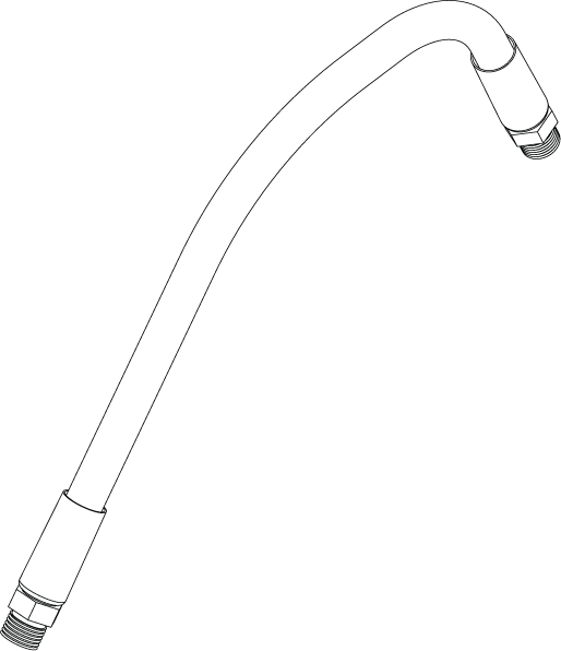 H06030-FF - HYDRAULIC HOSE STEEL LINE - 3/8 X 30
