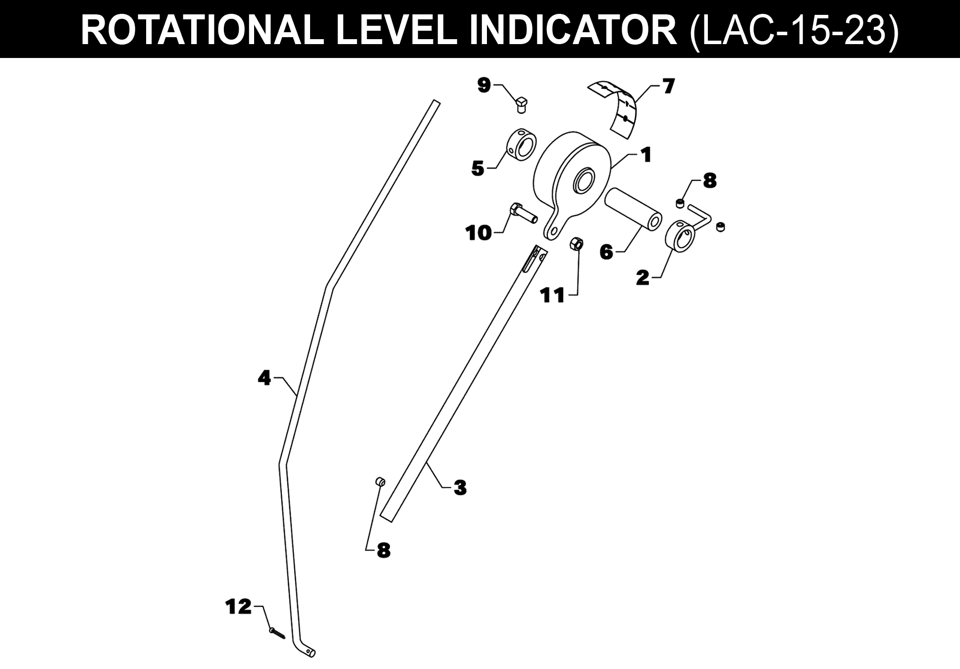 Bucket Indicator - LAC-15-23 exploded diagram