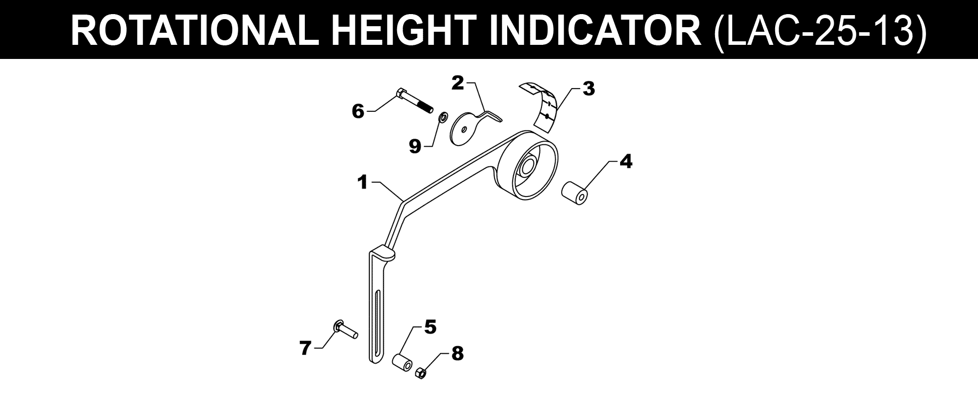Height Indicator - LAC-25-13 exploded diagram
