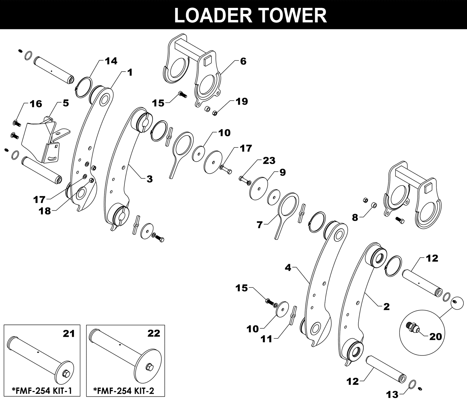 MAX TOWER exploded diagram