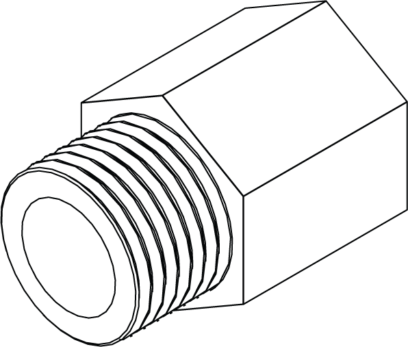 PF-FFC8 - PIPE FITTING - FEMALE CONNECTOR