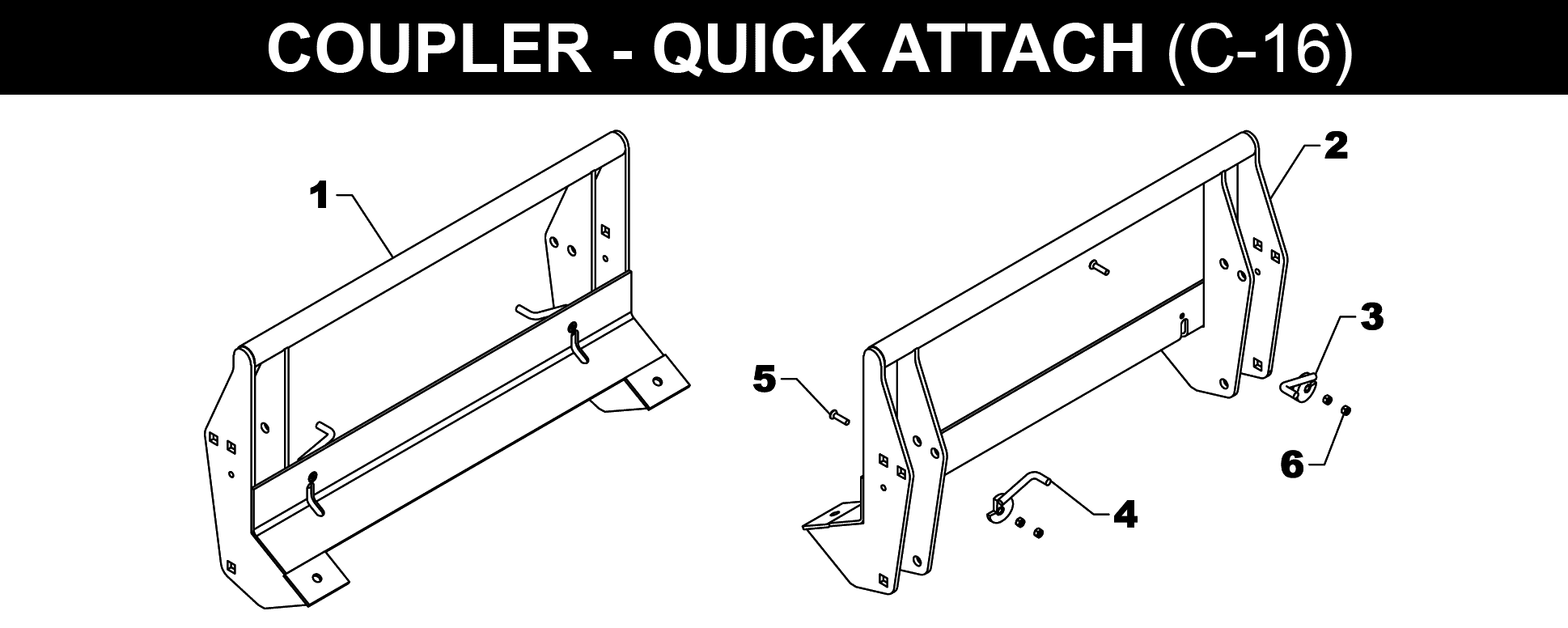 Quick Coupler - C-16 exploded diagram