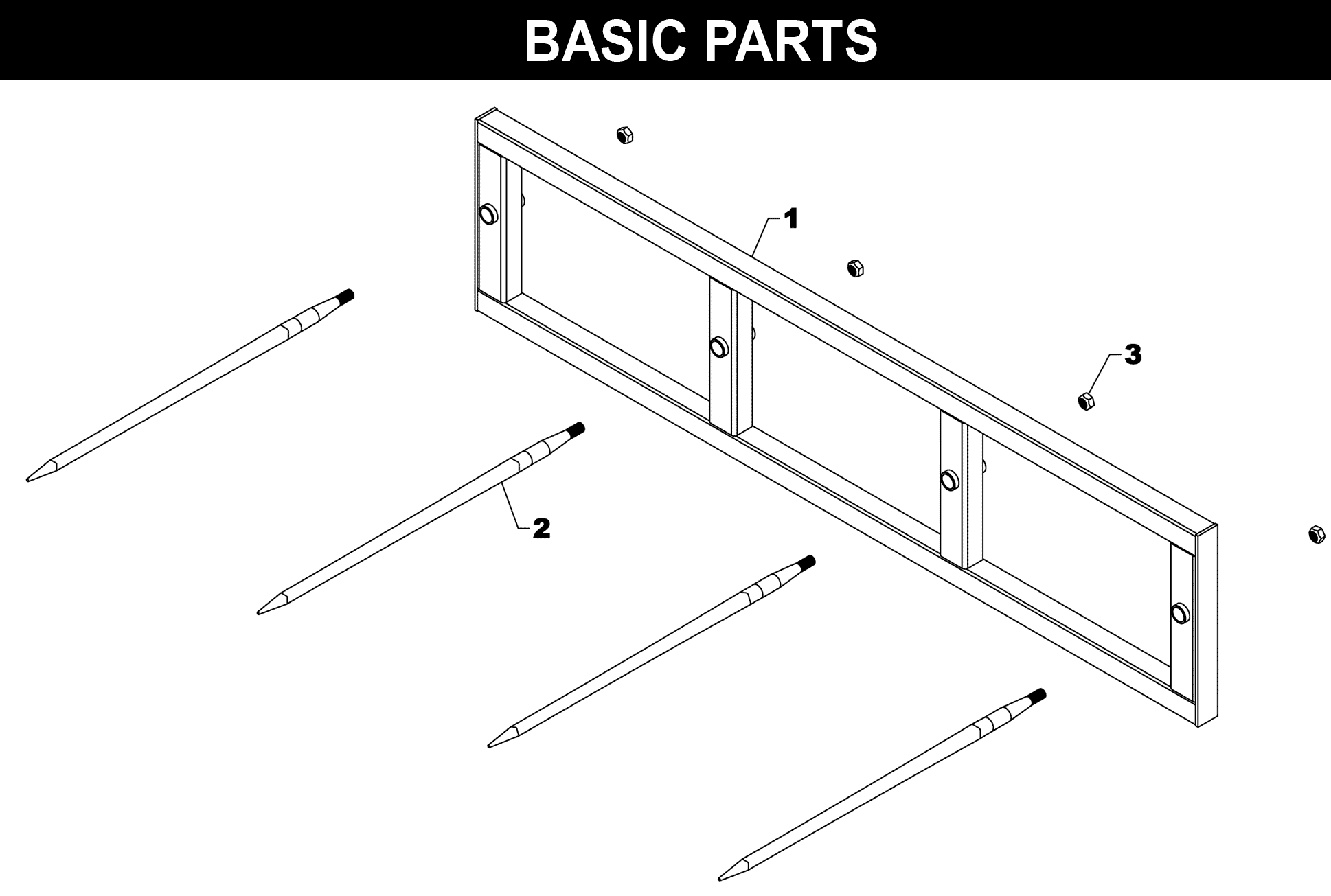 SP-2B Basic Parts exploded diagram