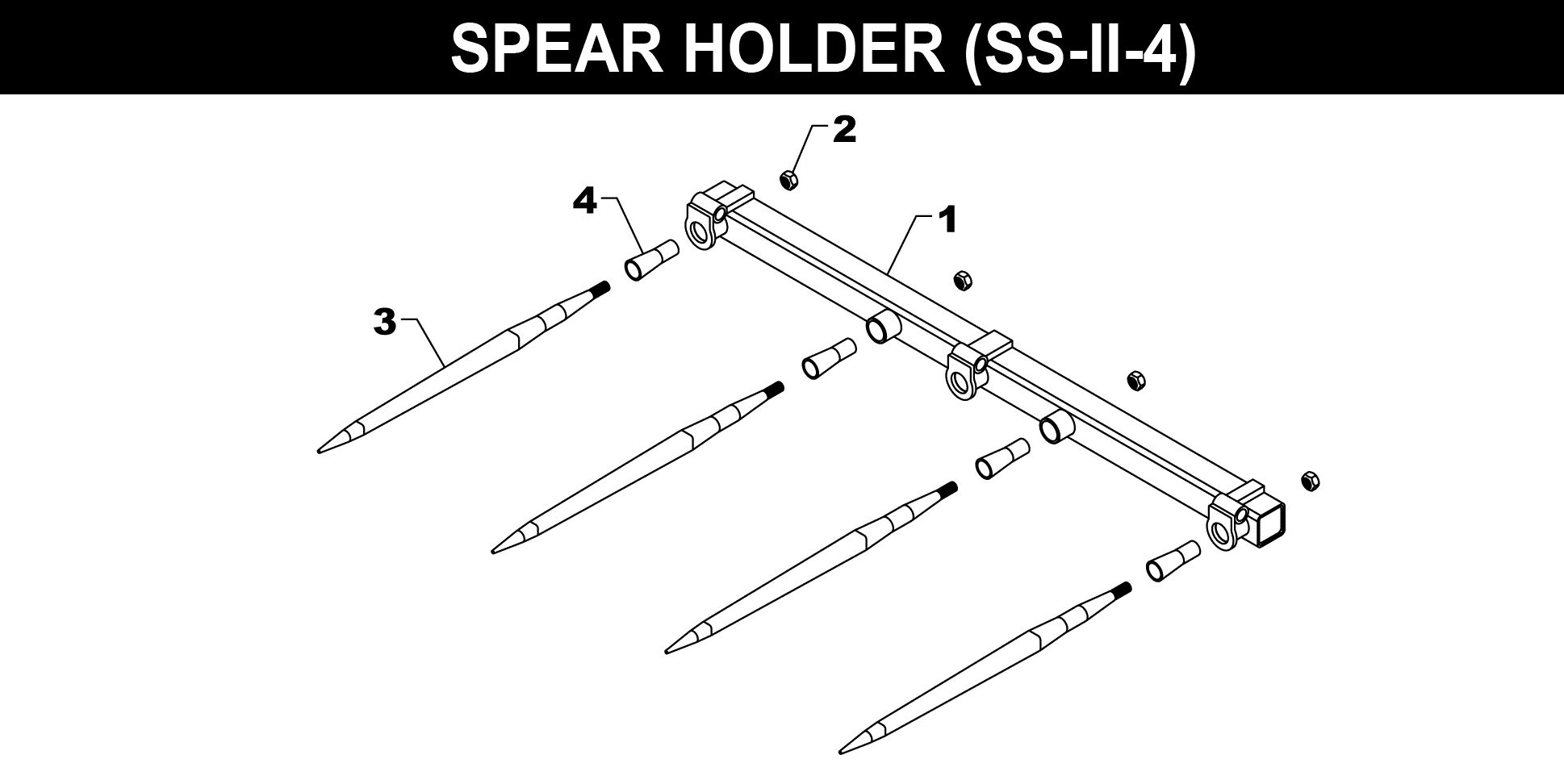 SS-II-4 Spear Holder exploded diagram