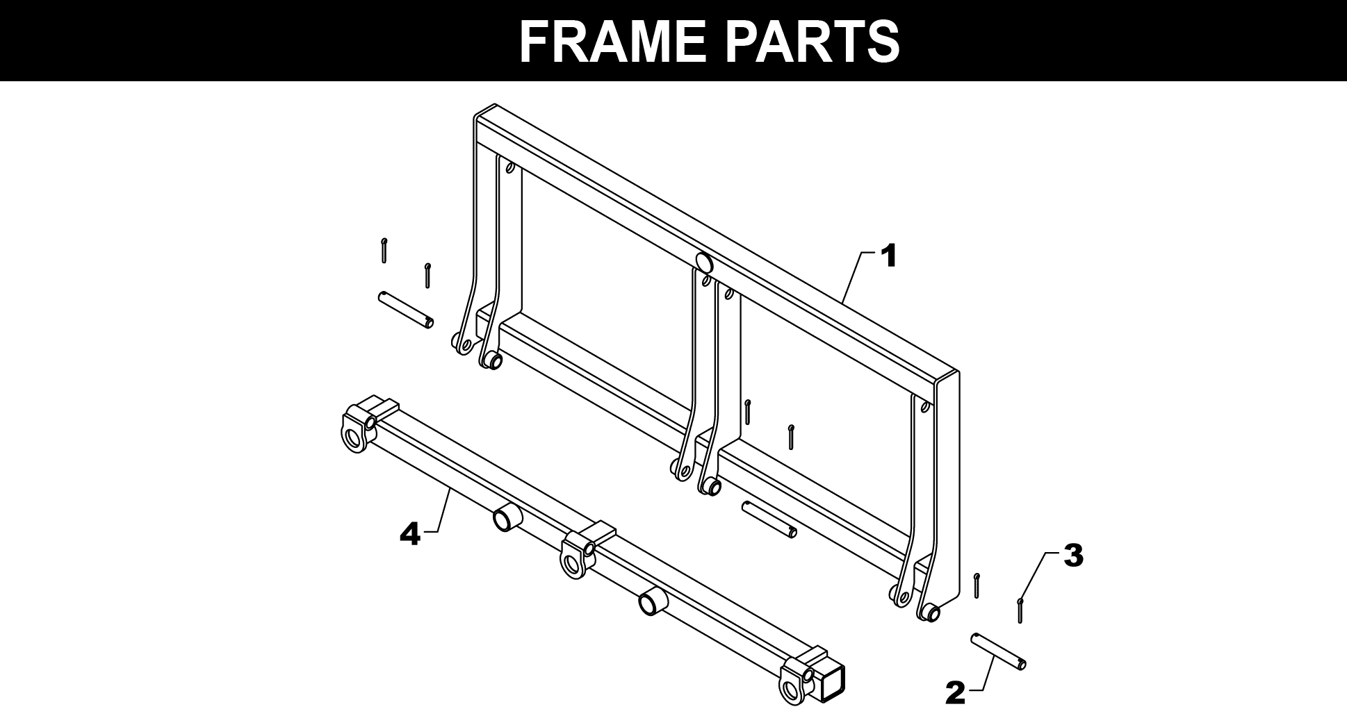 Stack Saver II Frame exploded diagram