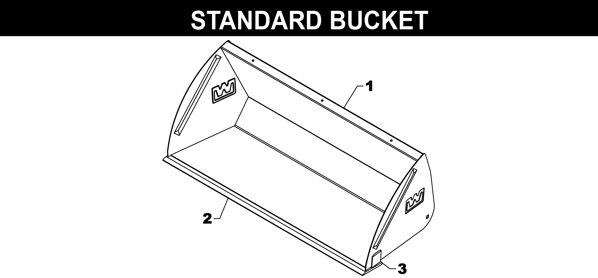 TA-170 • TA-170A • TA-180 Bucket exploded diagram