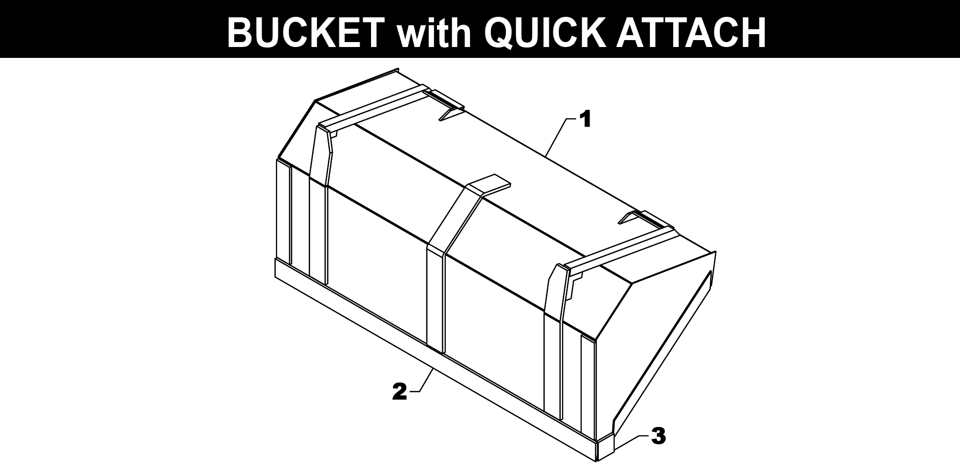 TA-25 Bucket exploded diagram