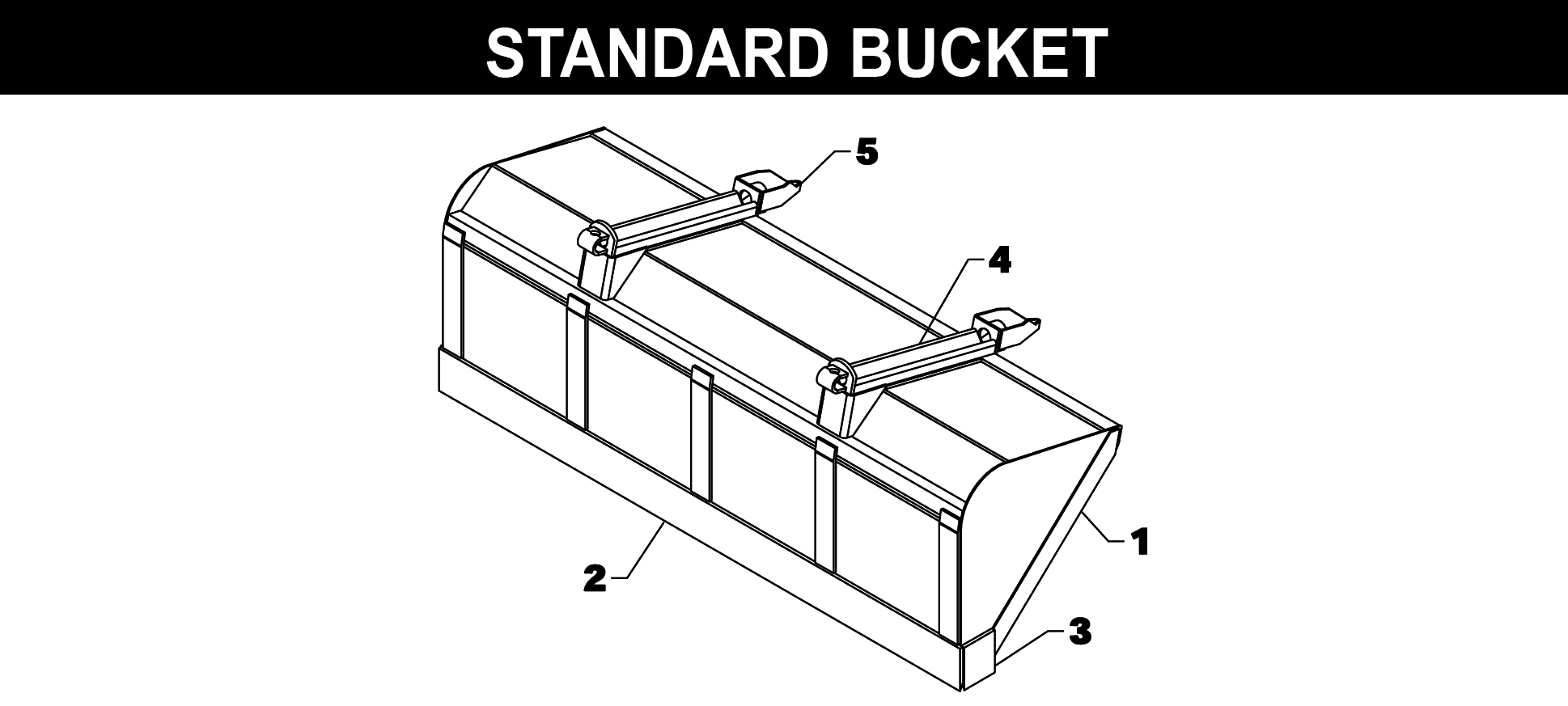 TA-26 Series Buckets exploded diagram
