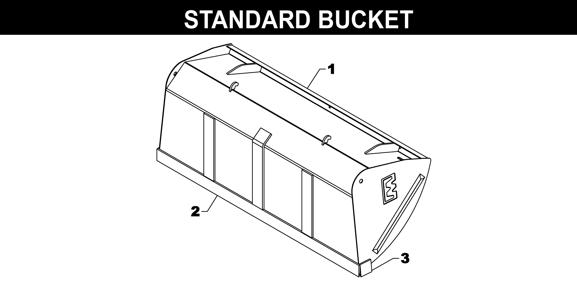 TA-140 / 140A Bucket exploded diagram