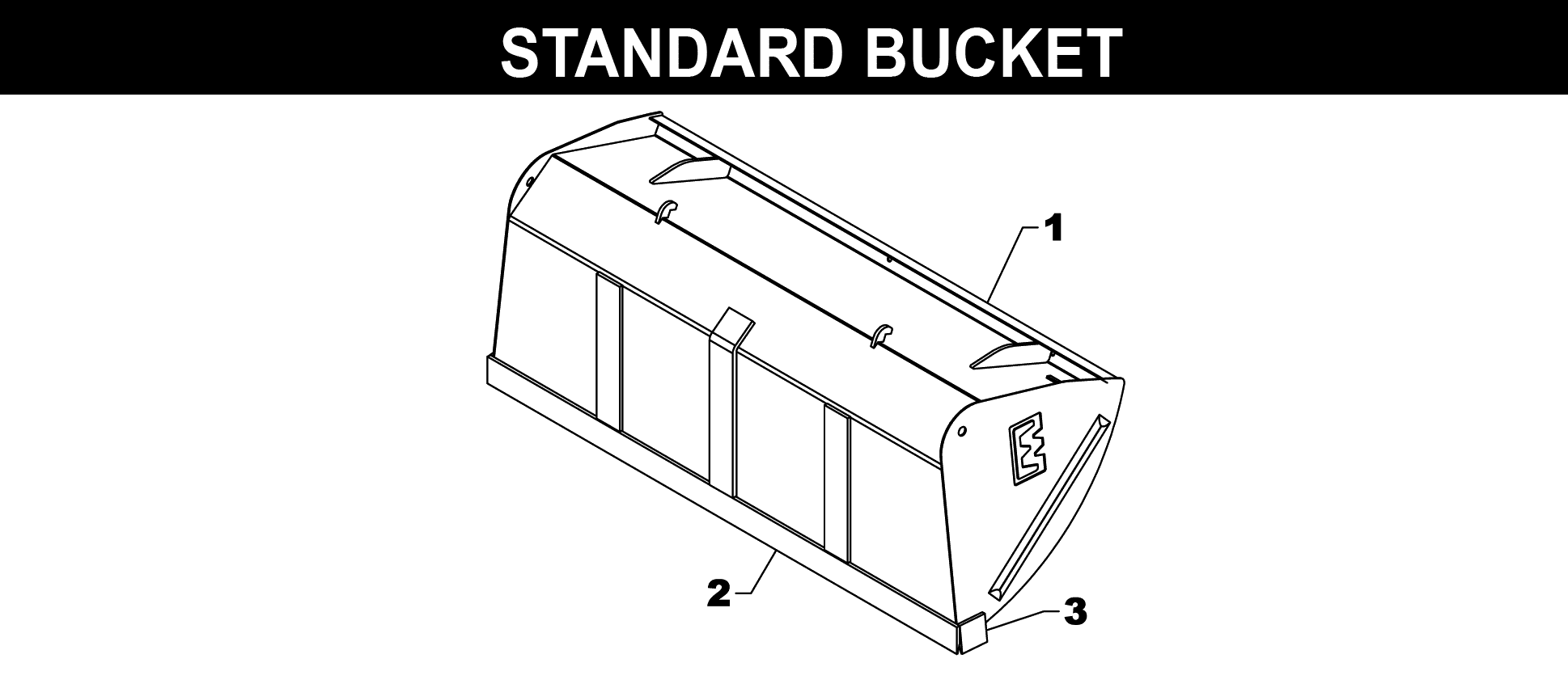 TA-160 Bucket exploded diagram