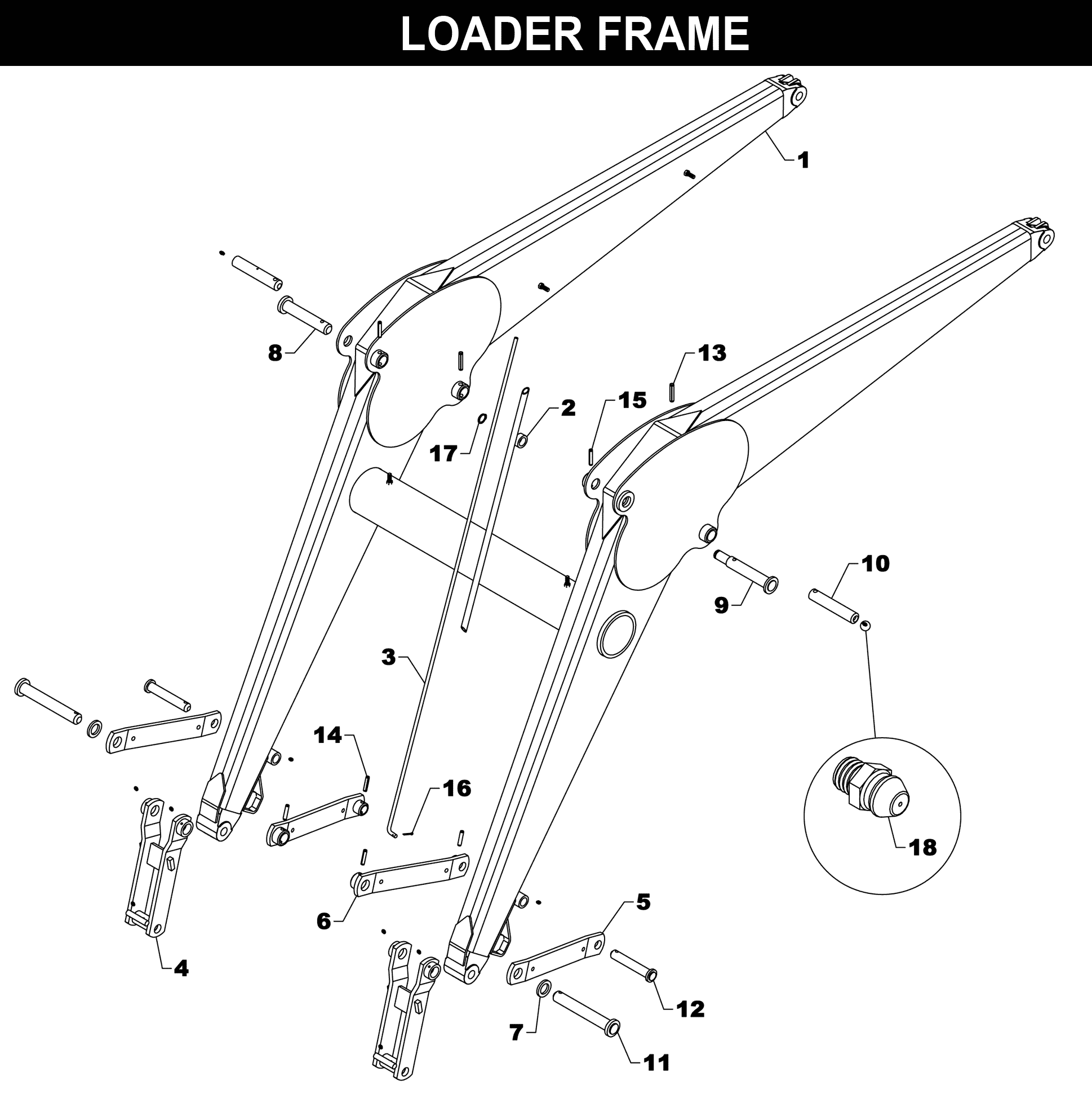 TA-28 PLUS FRAME exploded diagram