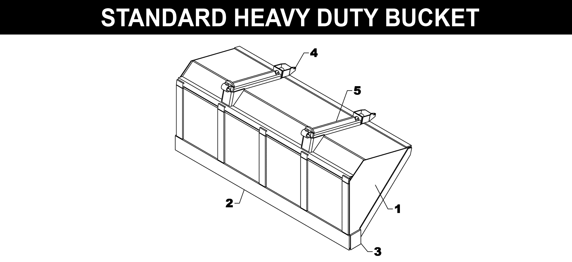 TA-29 BUCKET exploded diagram