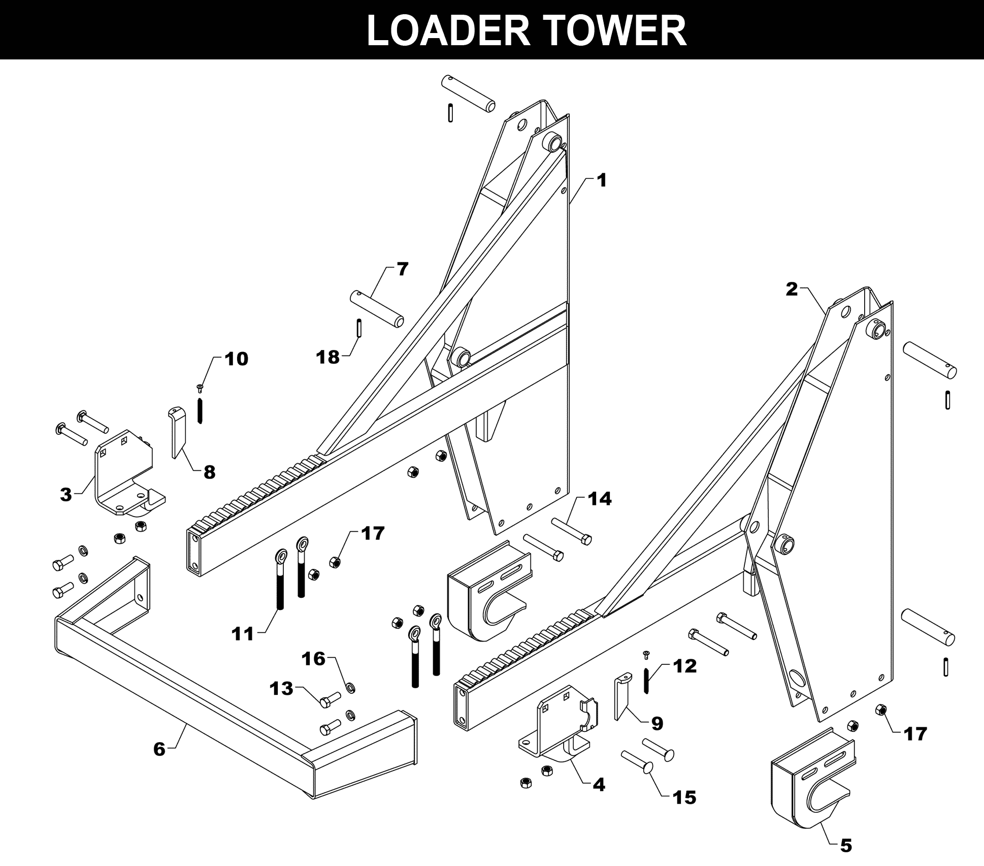 TA-46 TOWER exploded diagram
