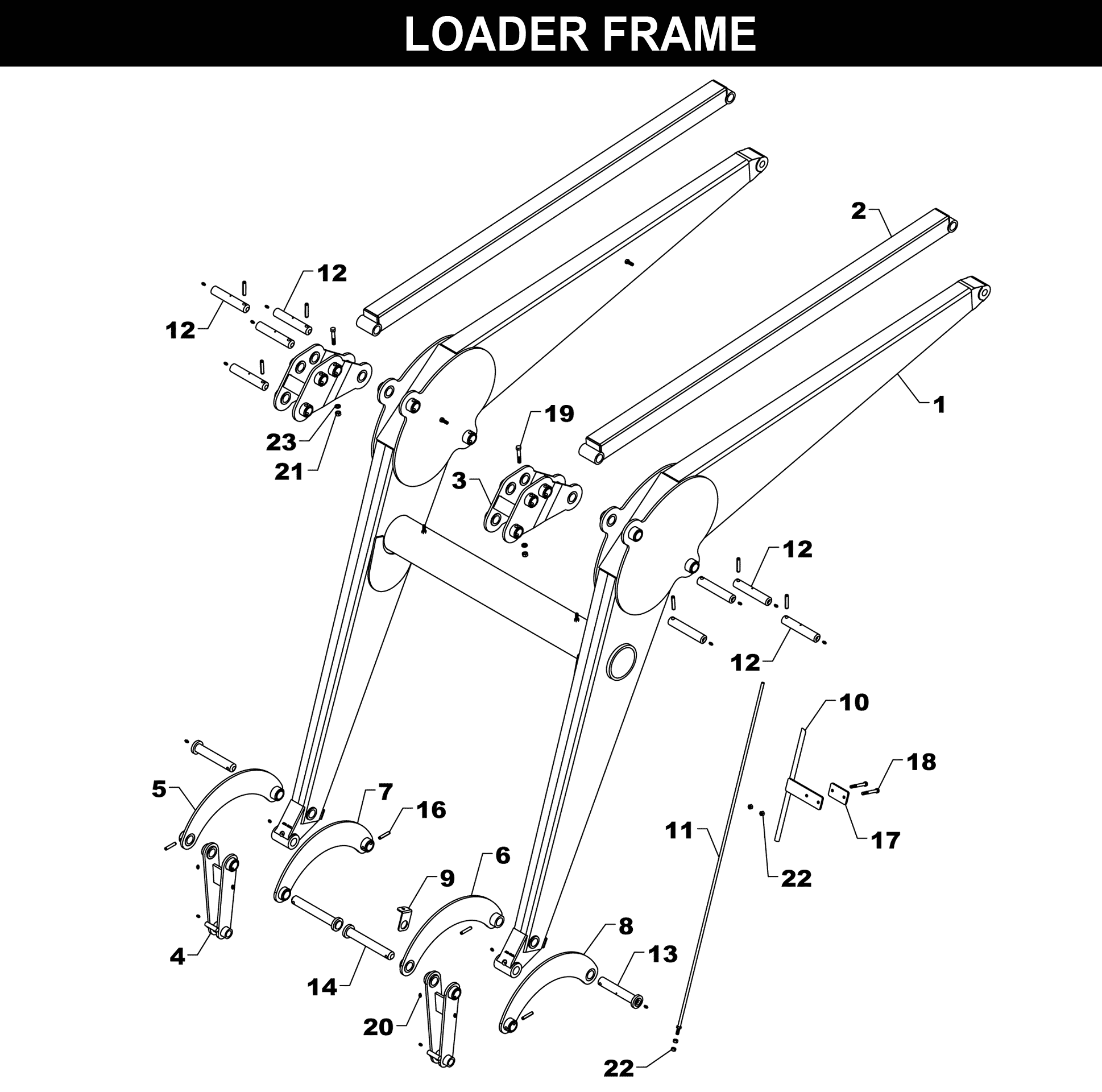 TA-48 FRAME exploded diagram