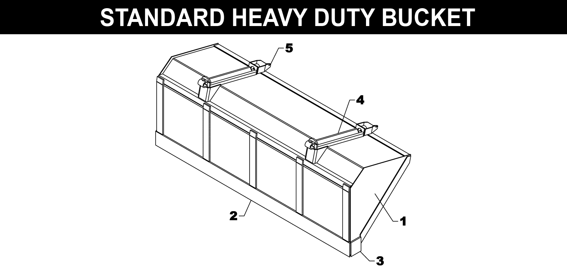 TA-76 TA-77 BUCKET exploded diagram