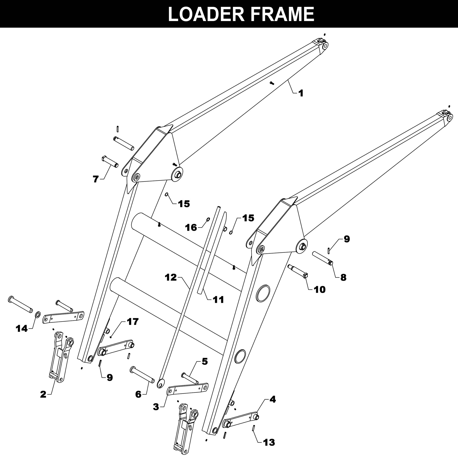 TA-76 FRAME exploded diagram