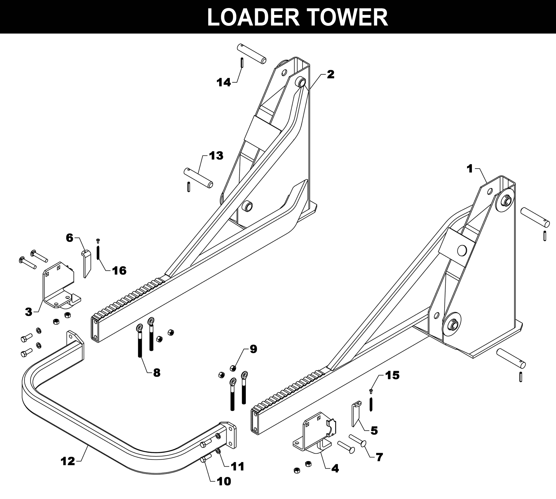 TA-76 TA-77 TOWER exploded diagram