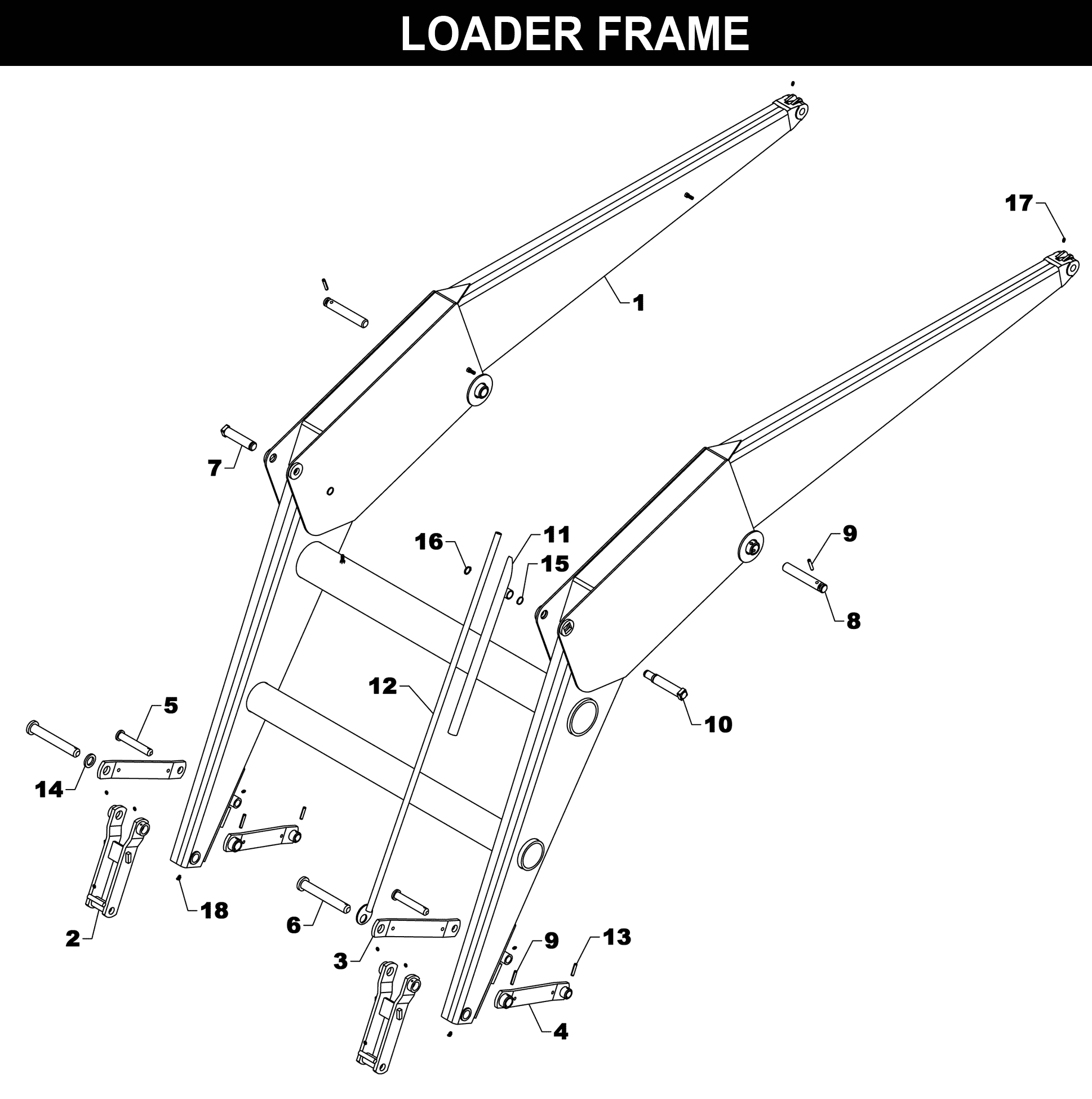 TA-77 FRAME exploded diagram