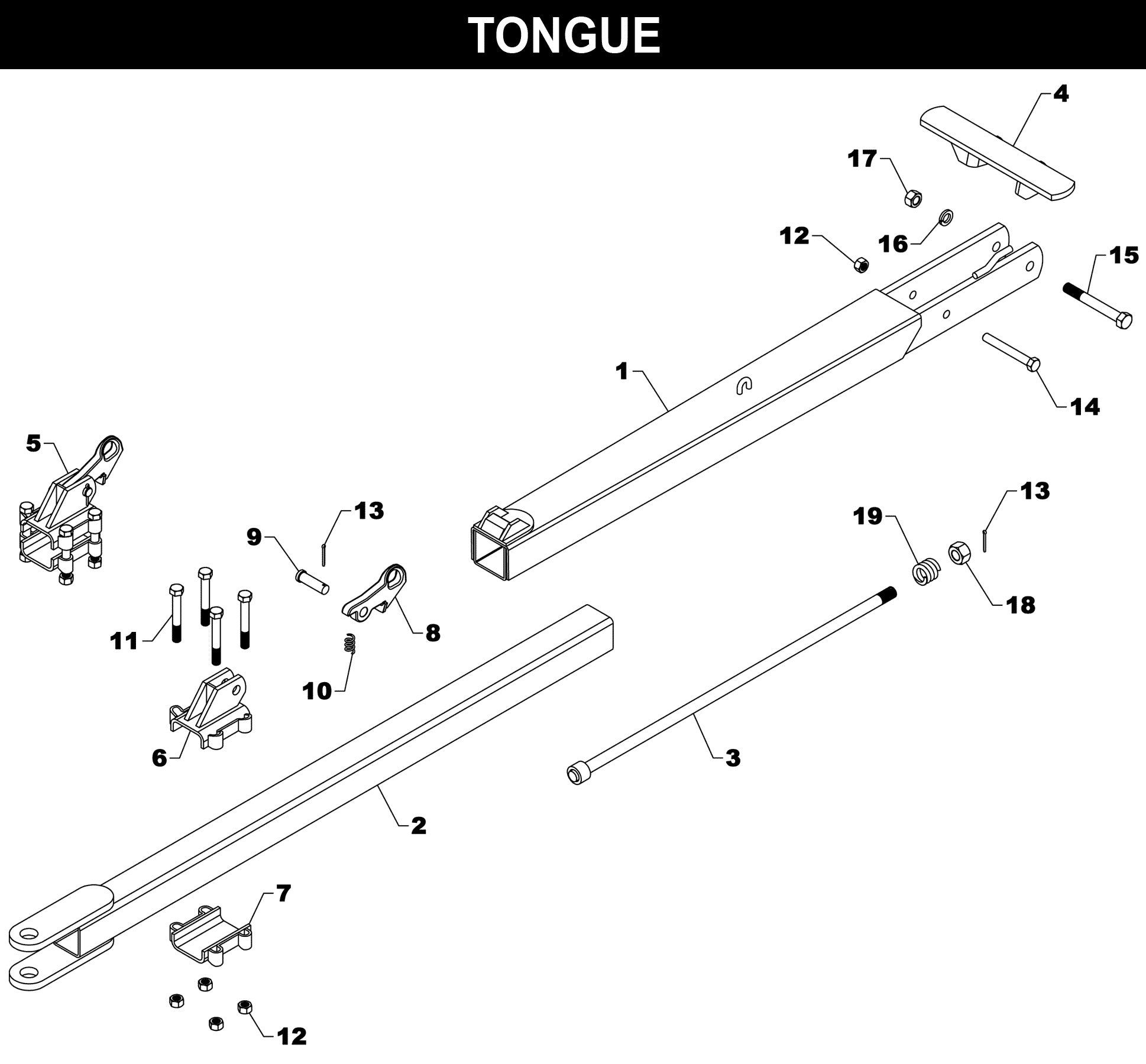WW-2012 Tongue exploded diagram