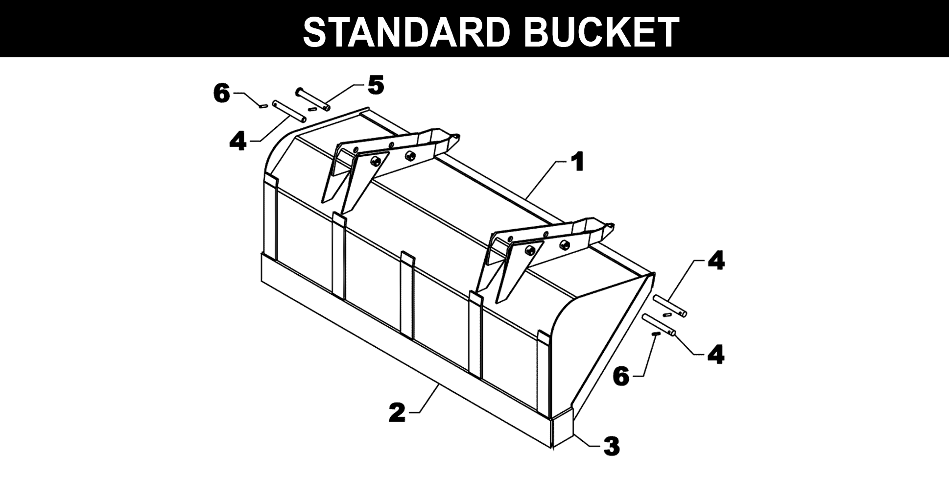 WL-21 Bucket exploded diagram