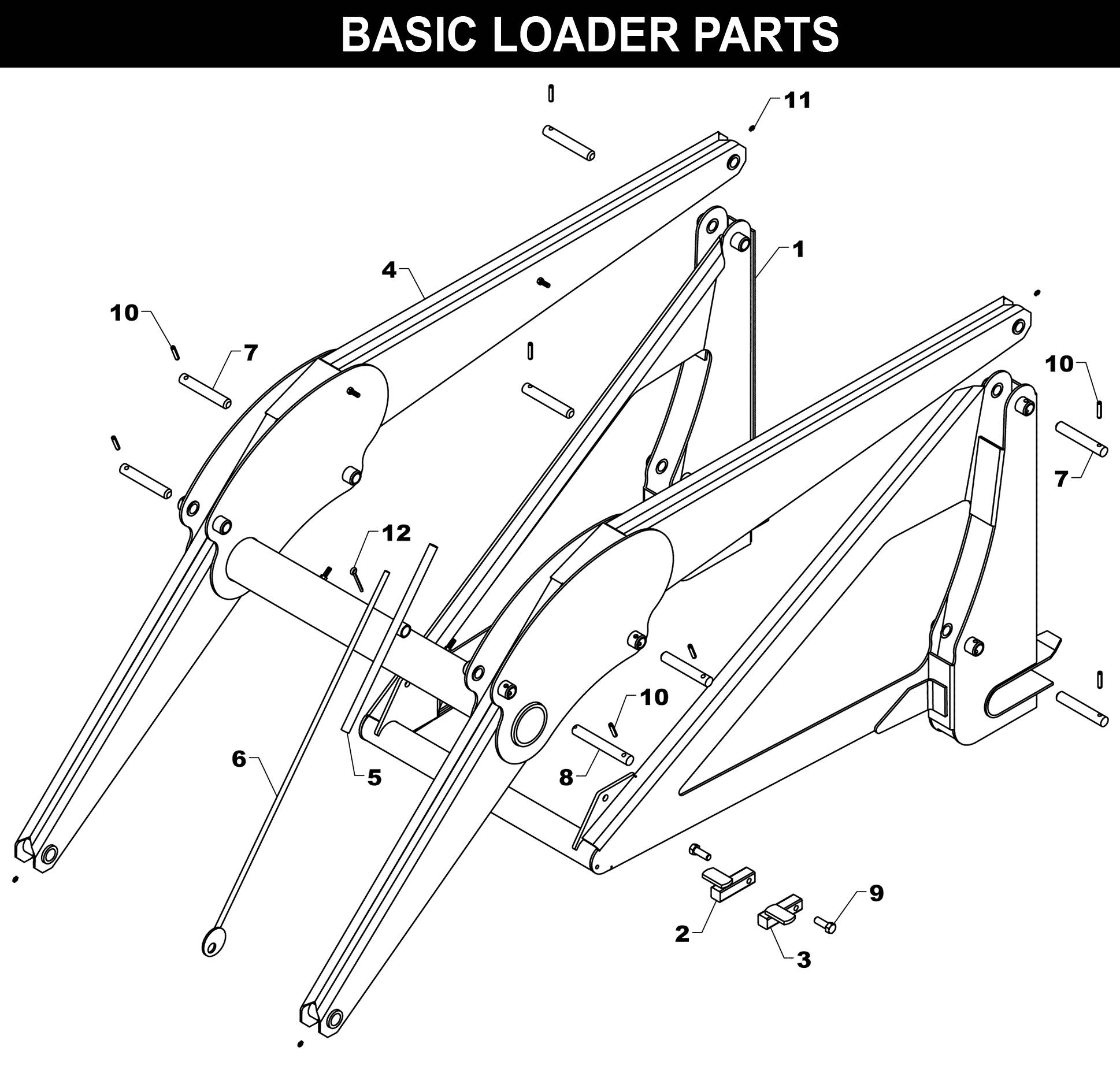 WL-27 Basic Loader Parts exploded diagram