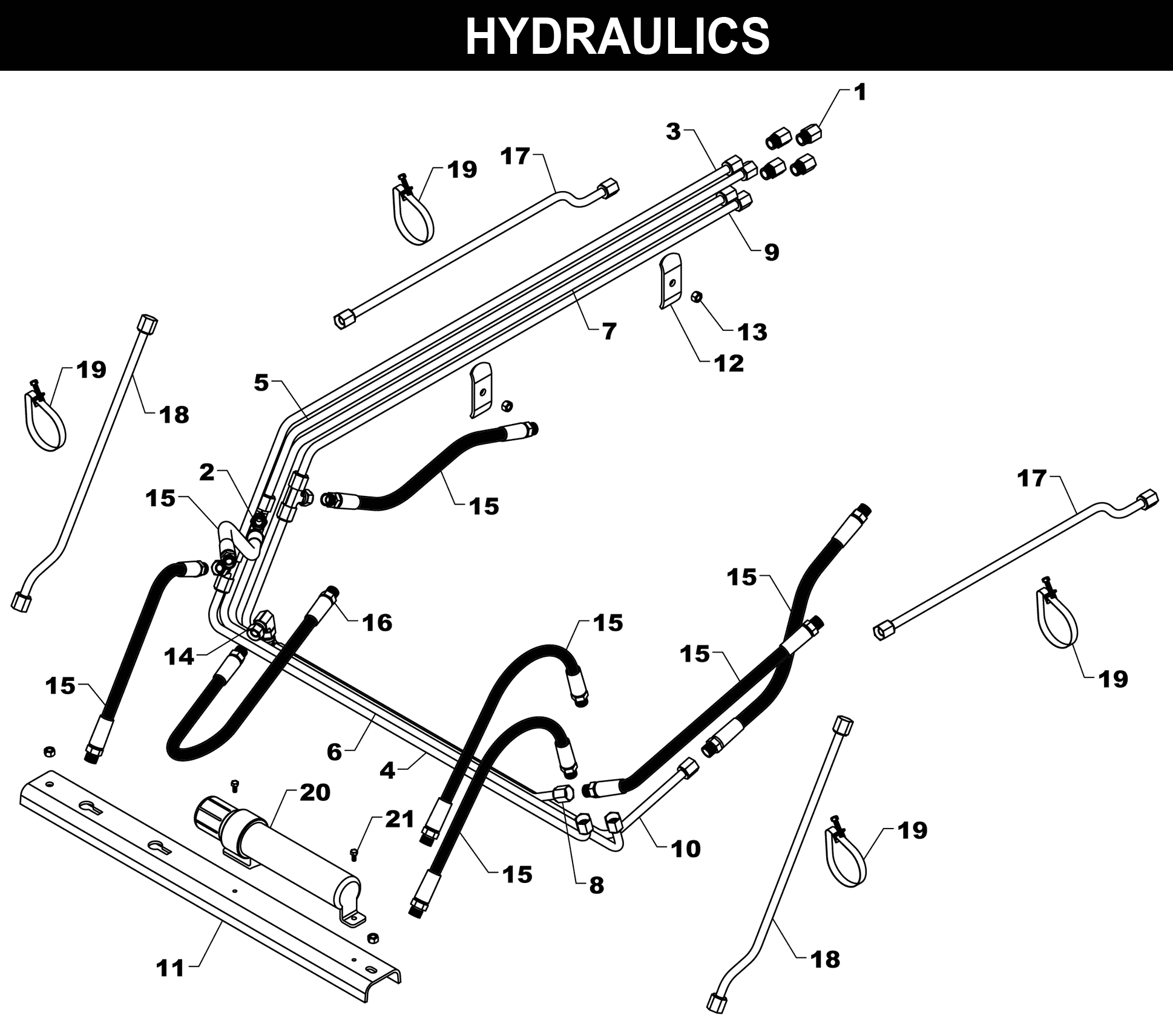 WL-27 Hydraulics exploded diagram