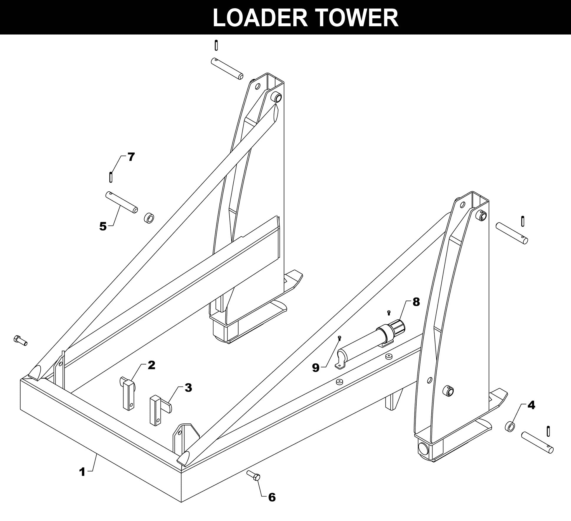 WL-42 Anniversary Tower exploded diagram