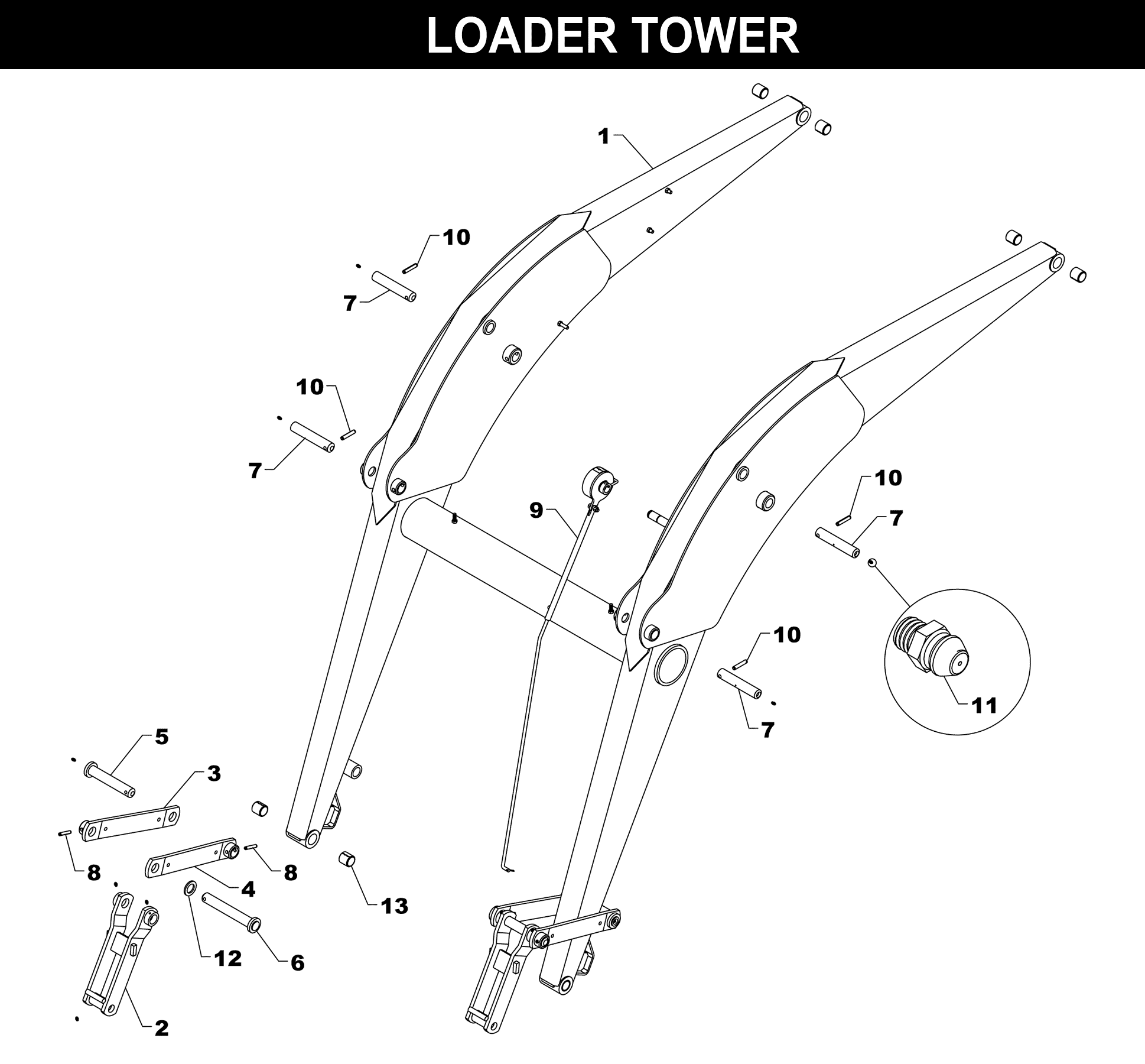 XTA-400 & XTA-400B FRAME exploded diagram