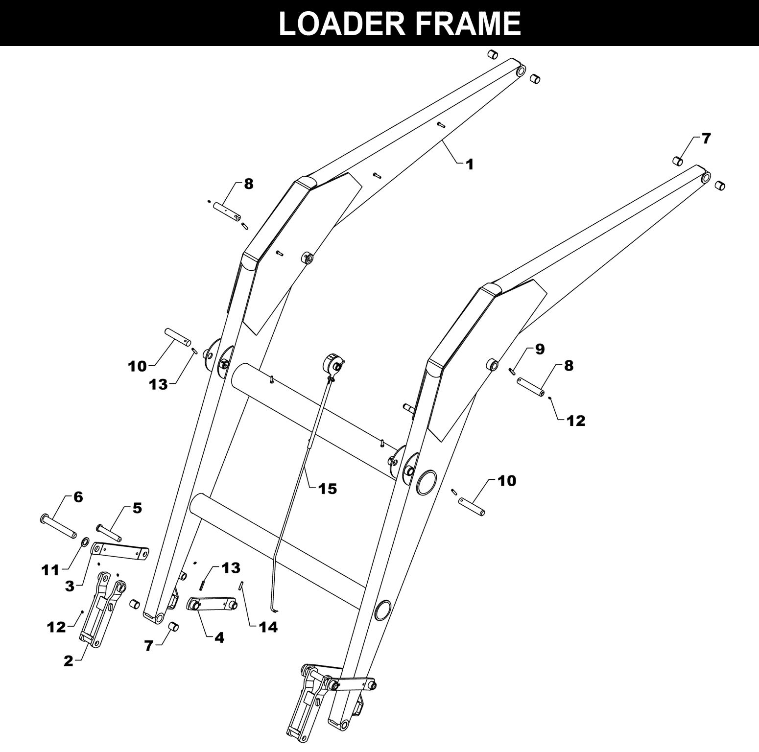 XTA-700 FRAME exploded diagram