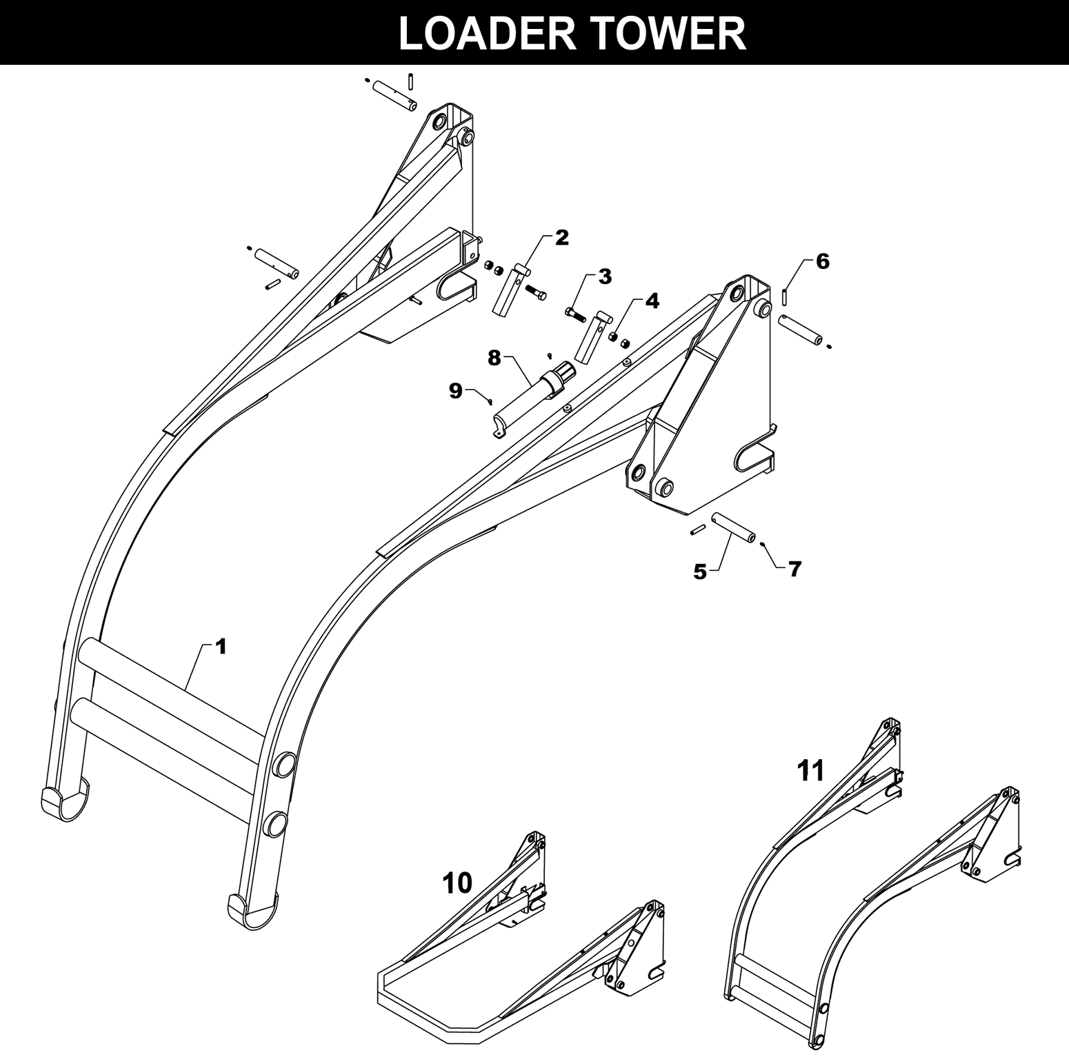 XTA-700 TOWER exploded diagram