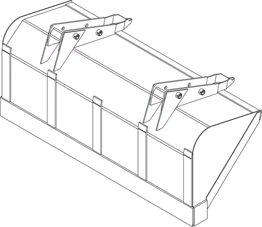 72P214 - BUCKET-72 WITH PIN TYPE ADAPTERS