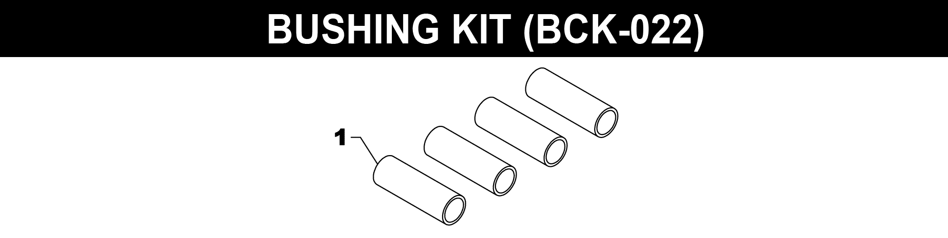 BCK-023 Bushing Kit exploded diagram