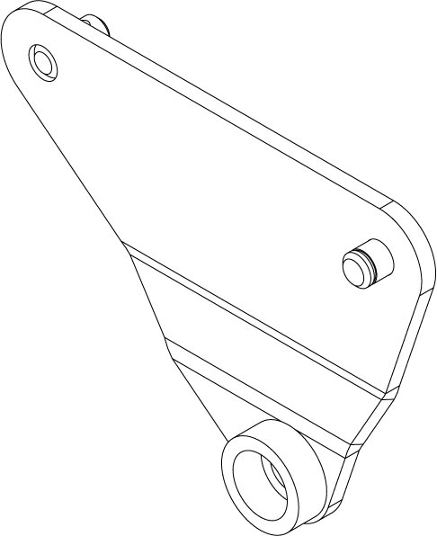 BCP-100AS-L - HINGE PLATE - LEFT