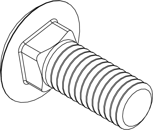 CBF0616016 - CARRIAGE BOLT - 3/8  X 1