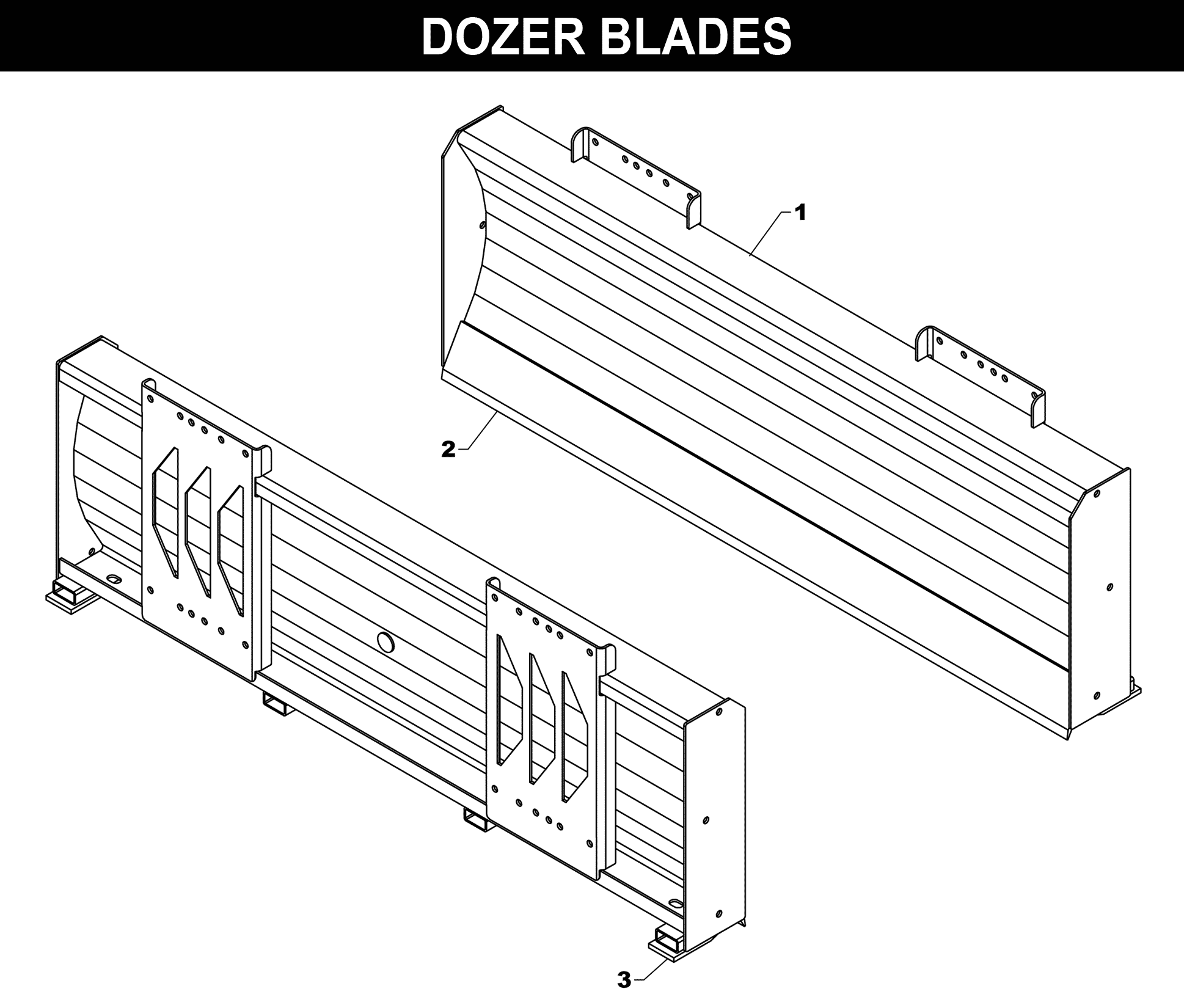 Dozer Blade exploded diagram