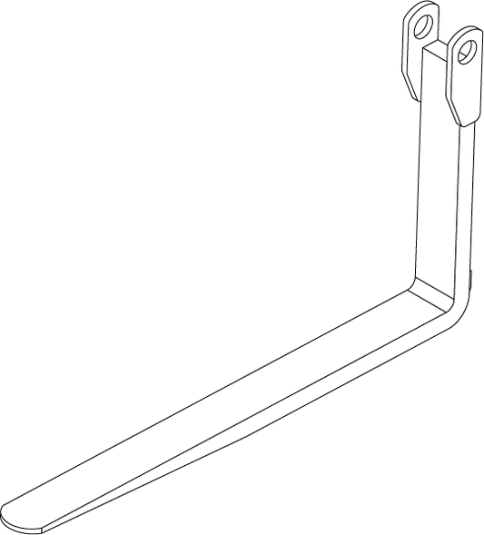 FL-11AS-48 - FORK LIFT TOOTH - 48 INCH