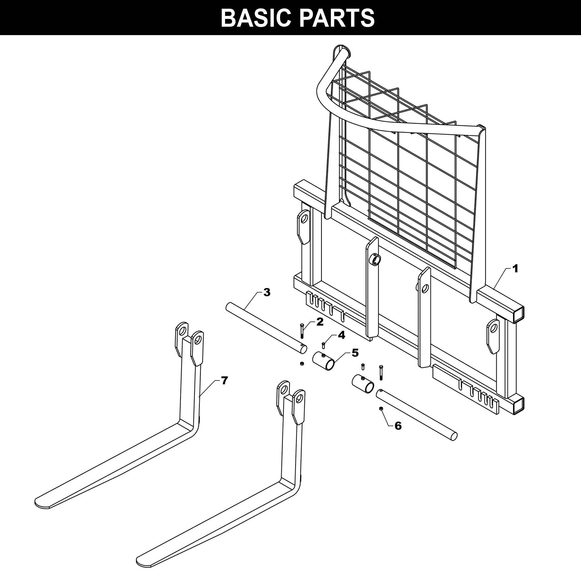 Forklift - Heavy Duty - FL-42 / FL-48 exploded diagram
