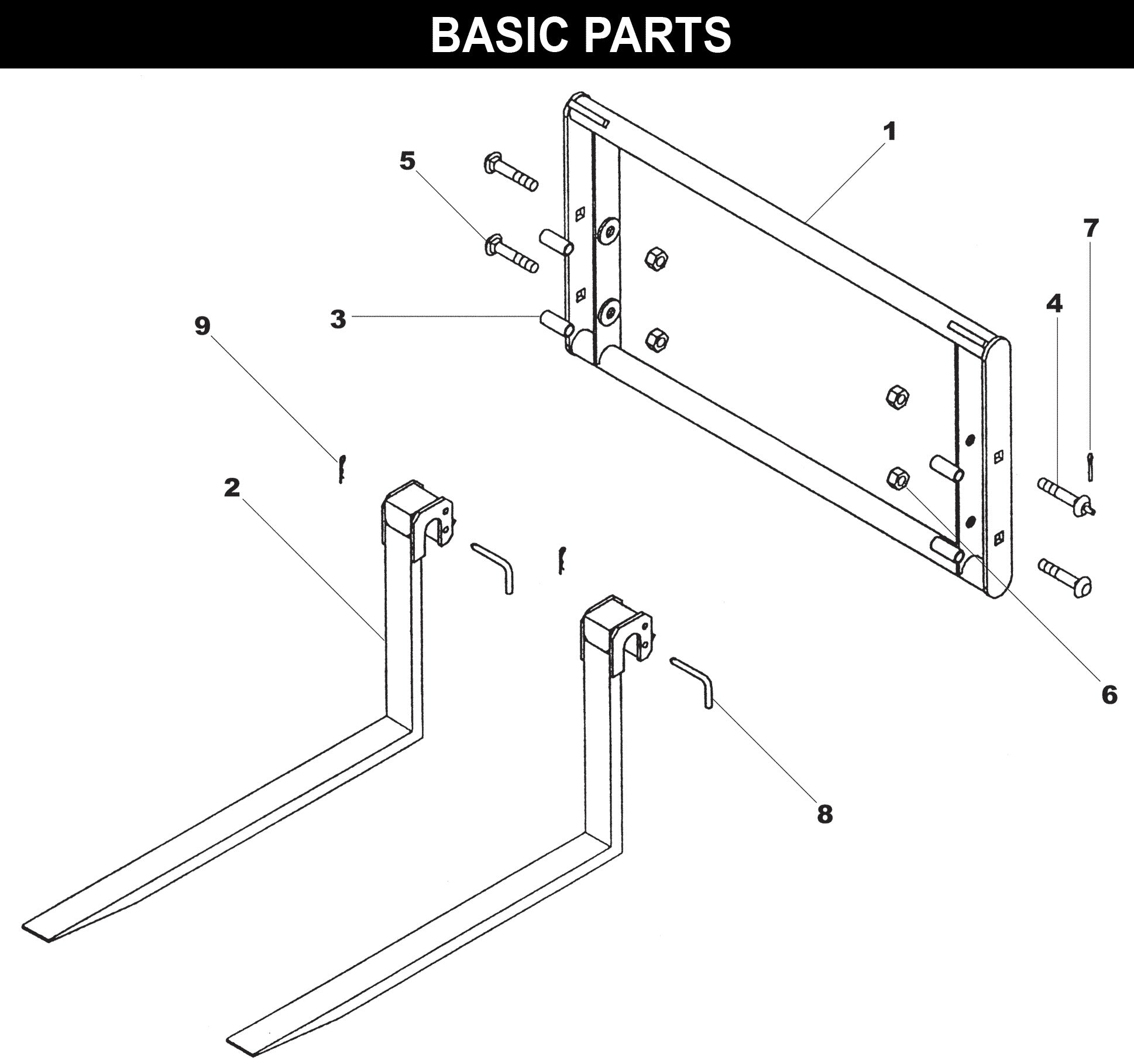 Forklift - FLA-42 exploded diagram