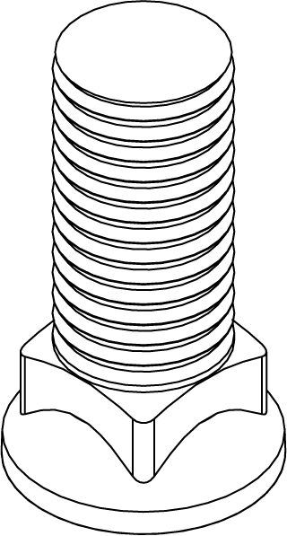 FPB1210032 - PLOW BOLT - 3/4 - 10 X 2
