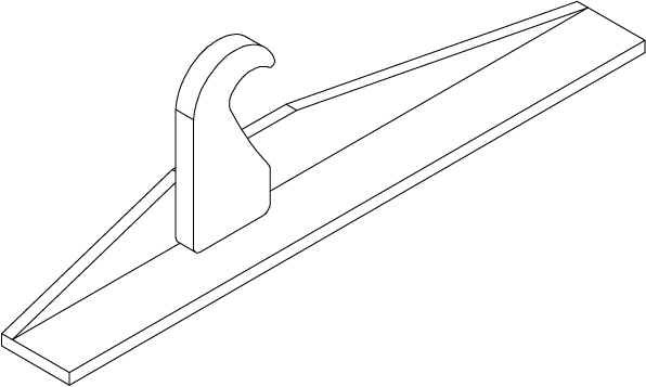 GF-46AS-R - GRAB FORK HOOK - RIGHT