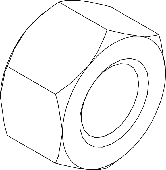 HFN0616 - HEX NUT - 3/8