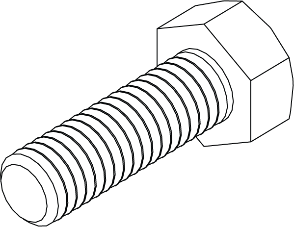 HHS0518016 - BOLT - 5/16 X 1